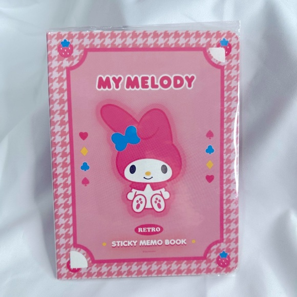Sanrio Other - Sanrio MY MELODY Self-Stick Notes, Stationary Book